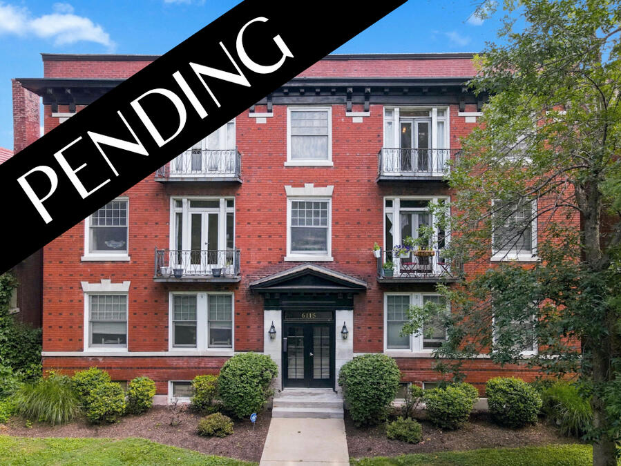 Exterior photo of 6-unit historic brick condo in Skinker-DeBalievere neighborhood
